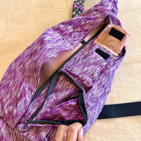 Purple & Gray KAVU Sling Bag with Adjustable Strap - Picture 4 of 6